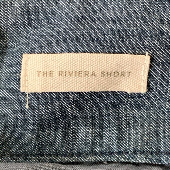 Ann Taylor Loft The Riviera Short Sz 2 Chambray Blue Eyelet Embroidered 194C - Picture 7 of 9